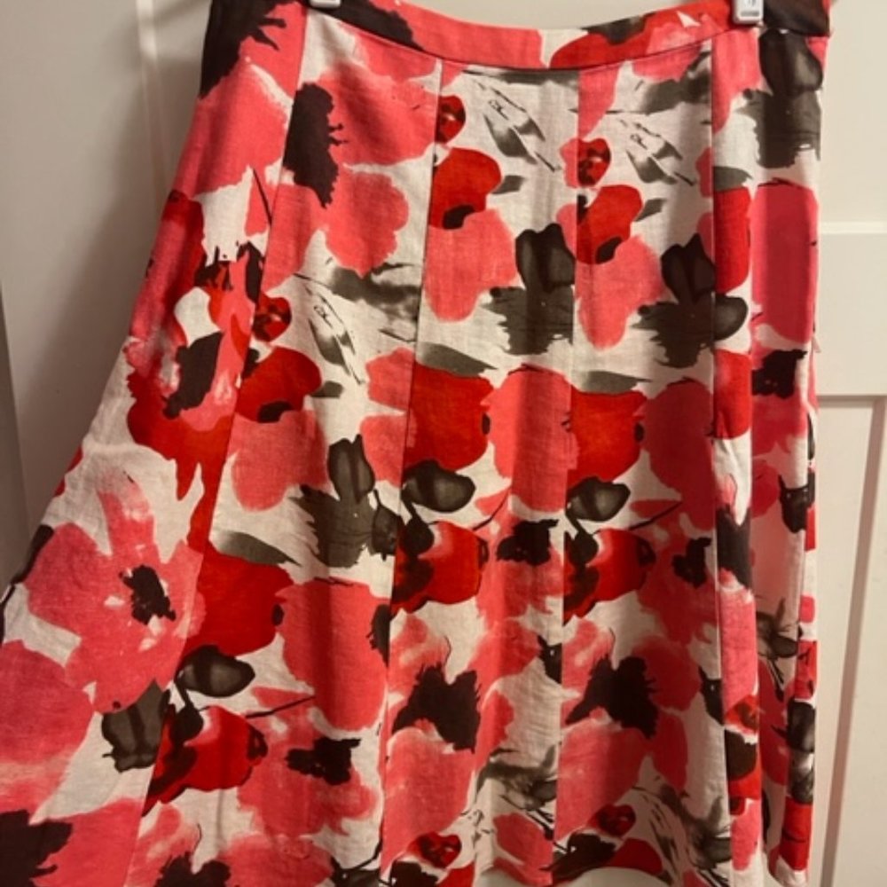 Print Floral Skirt -size 8